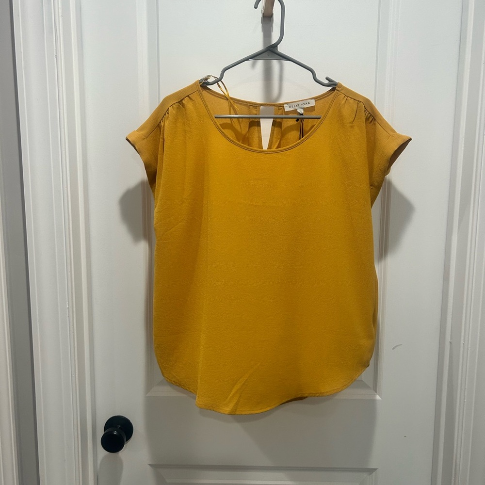 Mustard Yellow Women's Top